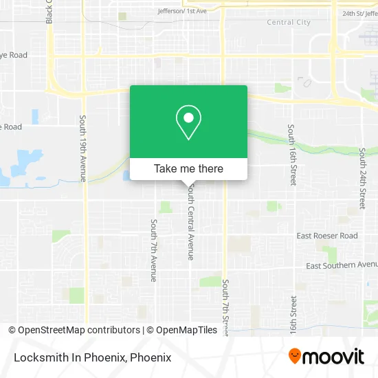 Locksmith In Phoenix map