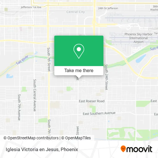 Iglesia Victoria en Jesus map