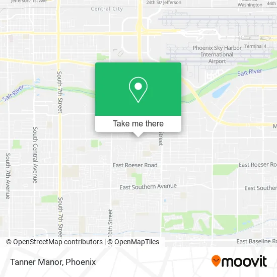 Tanner Manor map