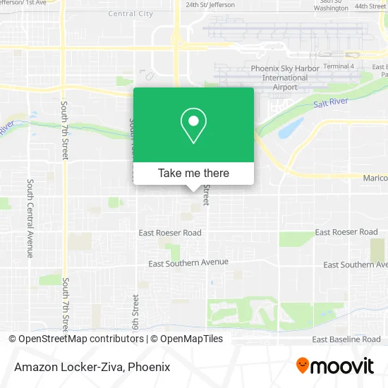 Amazon Locker-Ziva map