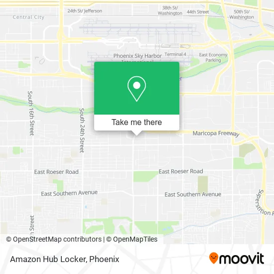 Amazon Hub Locker map