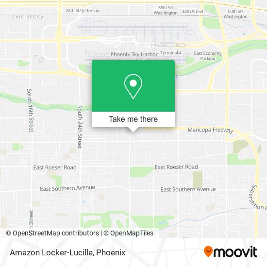 Mapa de Amazon Locker-Lucille