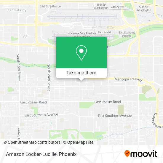 Amazon Locker-Lucille map
