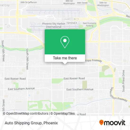 Mapa de Auto Shipping Group