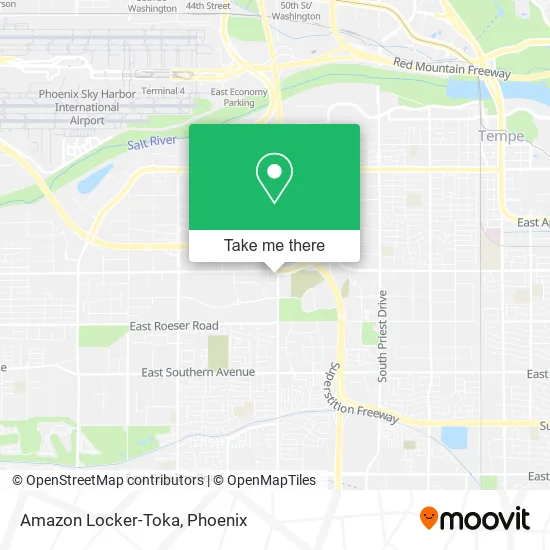 Amazon Locker-Toka map