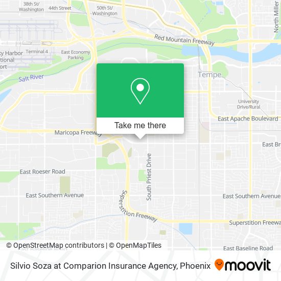 Silvio Soza at Comparion Insurance Agency map