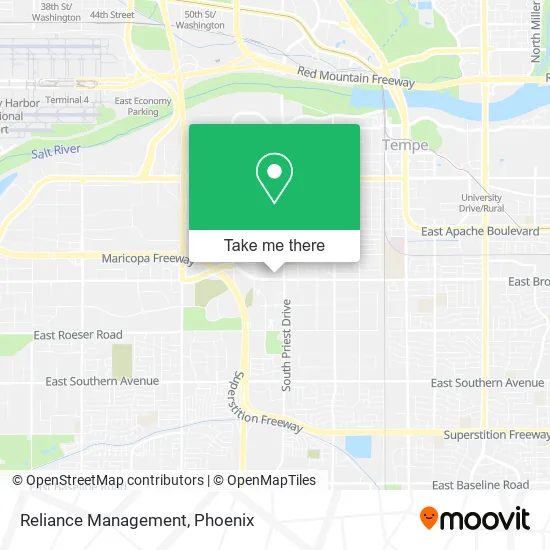 Reliance Management map