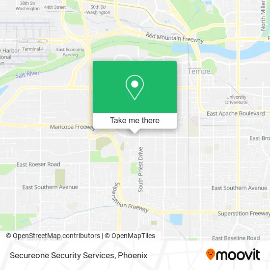 Secureone Security Services map
