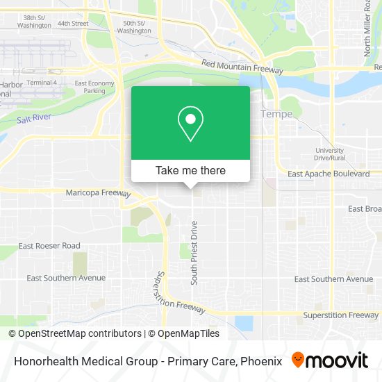 Mapa de Honorhealth Medical Group - Primary Care