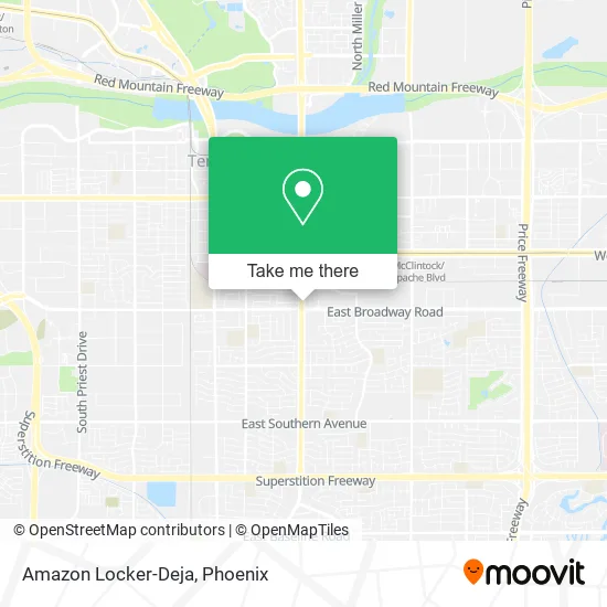 Amazon Locker-Deja map