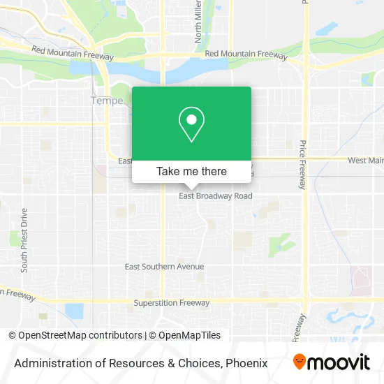 Administration of Resources & Choices map
