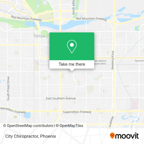 City Chiropractor map