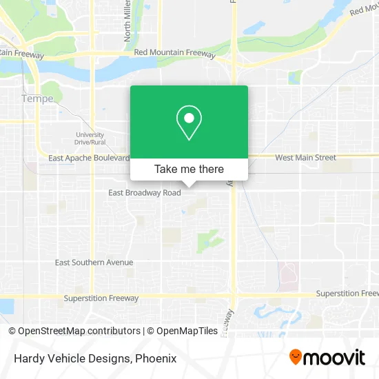 Hardy Vehicle Designs map
