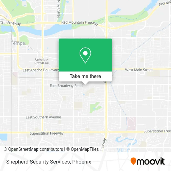 Shepherd Security Services map