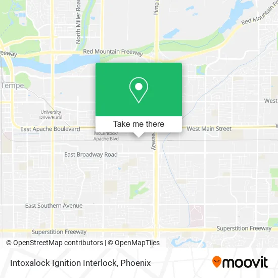 Intoxalock Ignition Interlock map