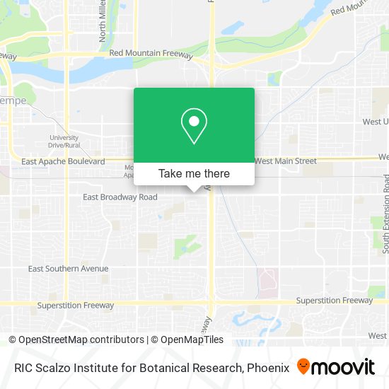 Mapa de RIC Scalzo Institute for Botanical Research