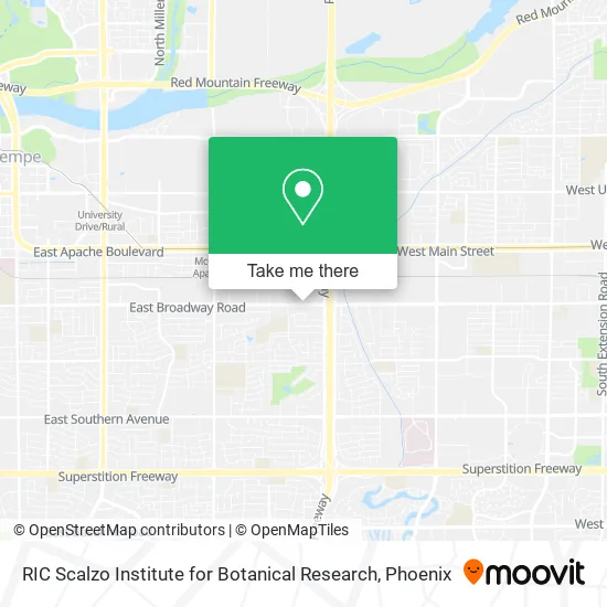 RIC Scalzo Institute for Botanical Research map