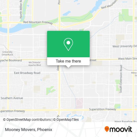 Mapa de Mooney Movers