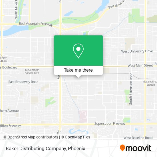 Mapa de Baker Distributing Company