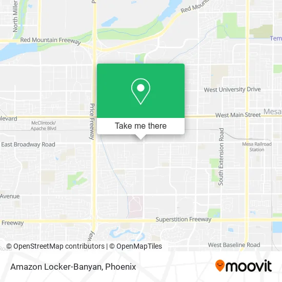 Amazon Locker-Banyan map