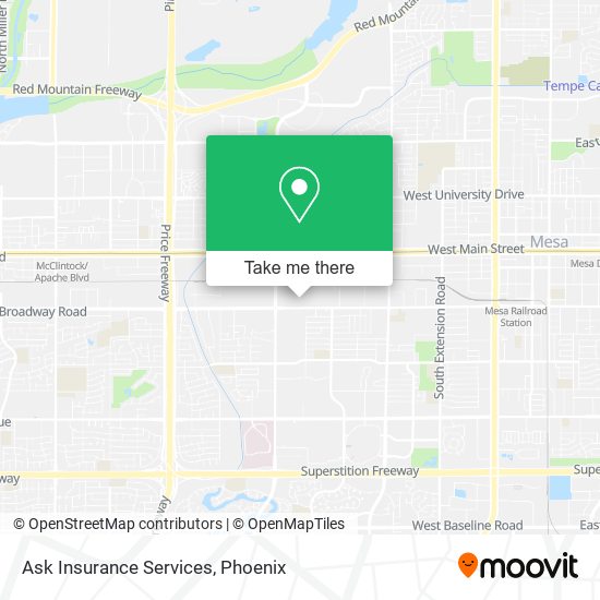 Mapa de Ask Insurance Services