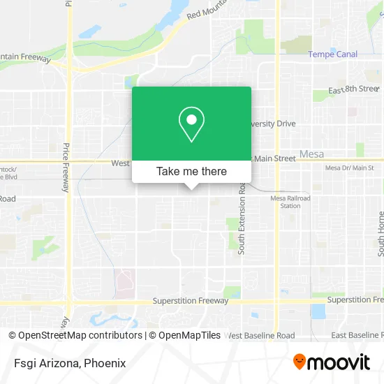 Fsgi Arizona map