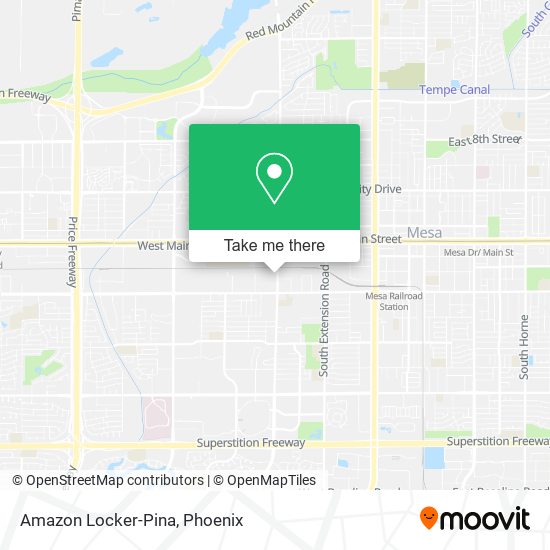 Amazon Locker-Pina map