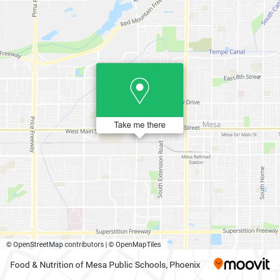 Food & Nutrition of Mesa Public Schools map