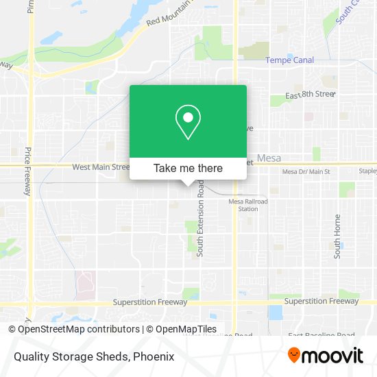 Quality Storage Sheds map