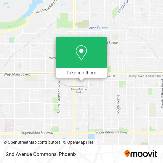 2nd Avenue Commons map