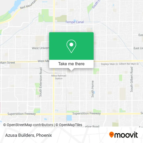Azusa Builders map