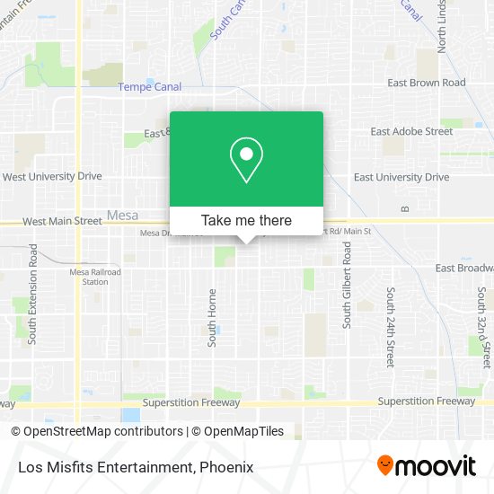 Los Misfits Entertainment map