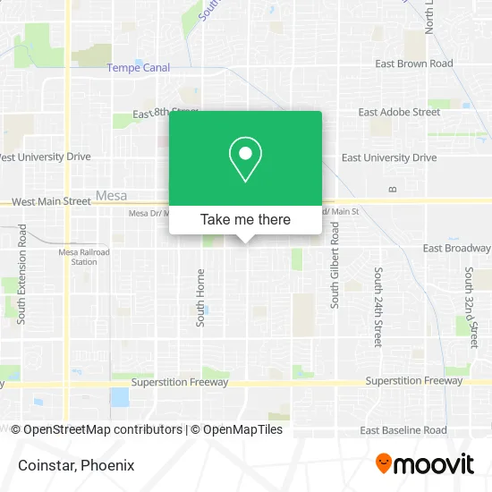 Coinstar map