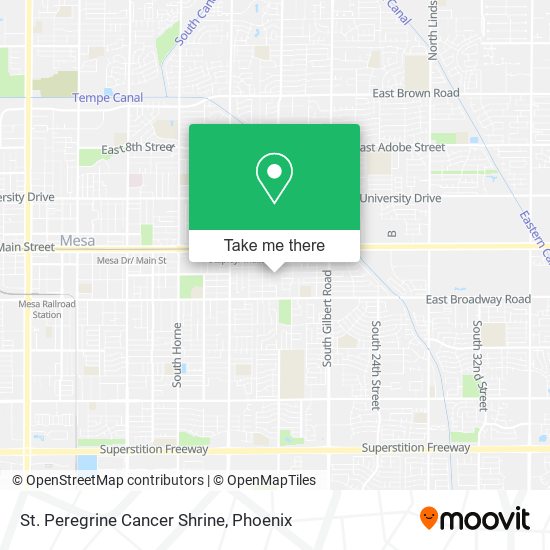 Mapa de St. Peregrine Cancer Shrine
