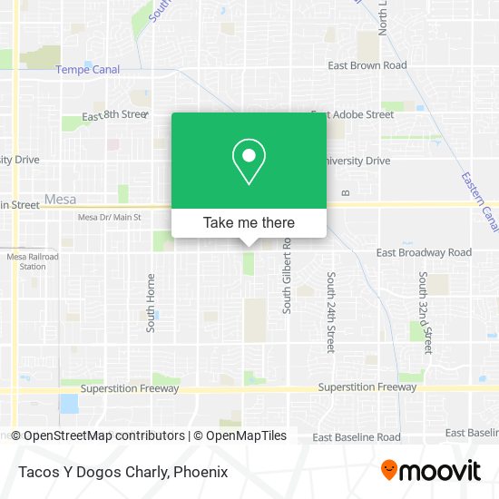 Tacos Y Dogos Charly map