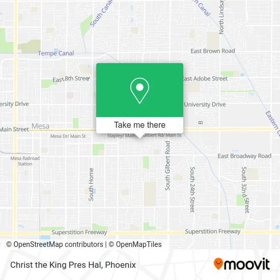 Christ the King Pres Hal map
