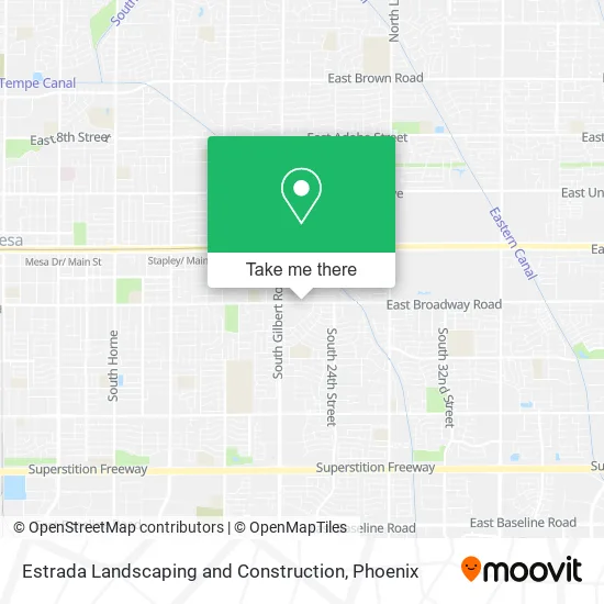 Estrada Landscaping and Construction map