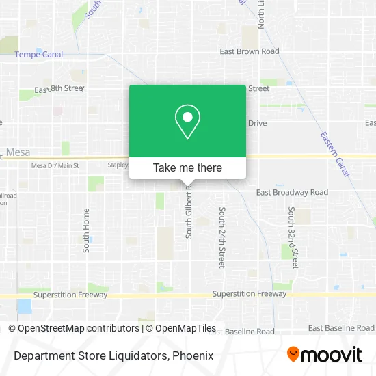 Mapa de Department Store Liquidators