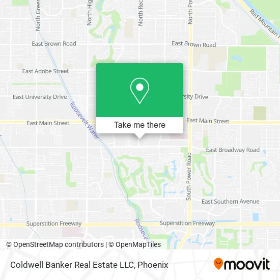 Coldwell Banker Real Estate LLC map