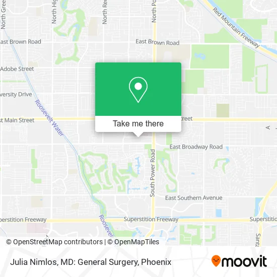 Julia Nimlos, MD: General Surgery map