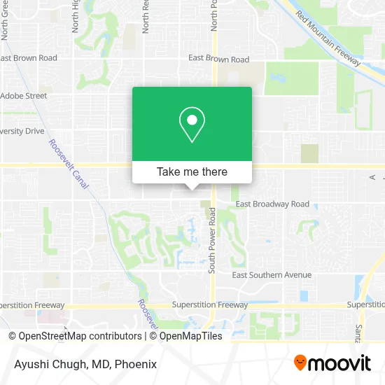 Ayushi Chugh, MD map