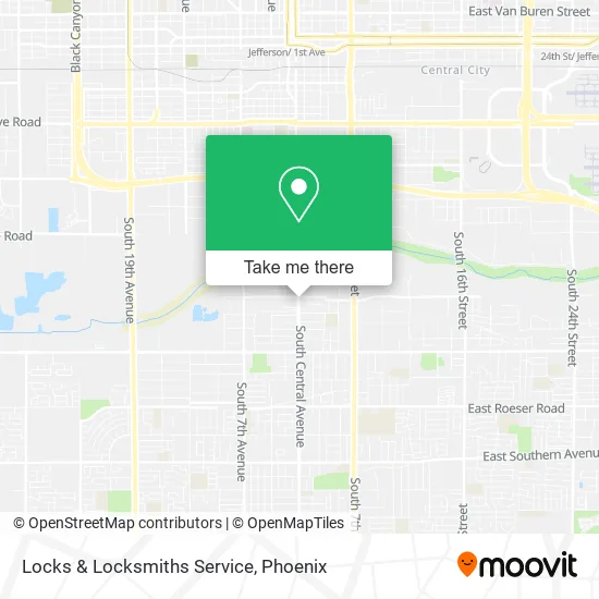 Locks & Locksmiths Service map