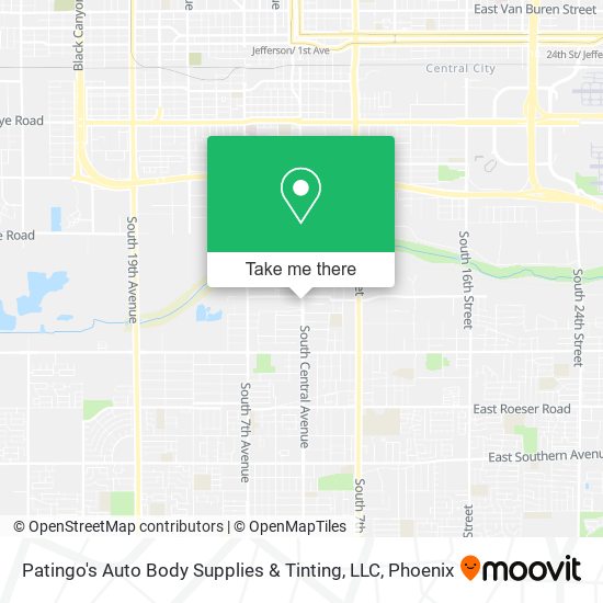 Patingo's Auto Body Supplies & Tinting, LLC map