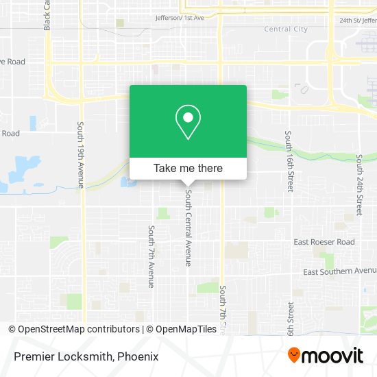 Mapa de Premier Locksmith