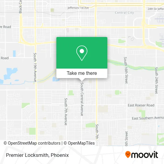 Premier Locksmith map