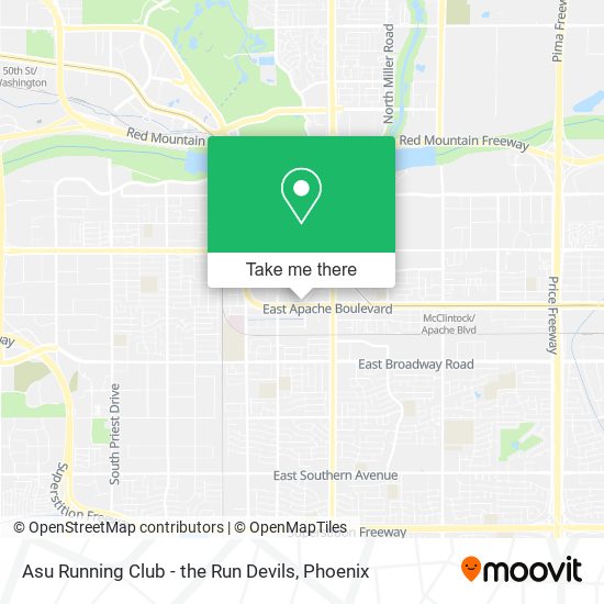 Asu Running Club - the Run Devils map