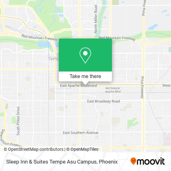 Sleep Inn & Suites Tempe Asu Campus map