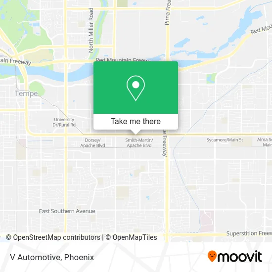 V Automotive map