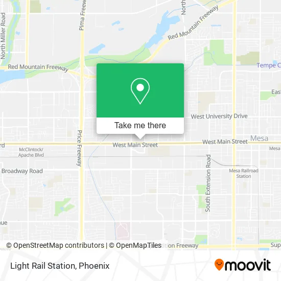 Light Rail Station map
