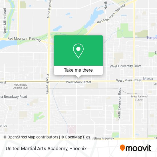 Mapa de United Martial Arts Academy